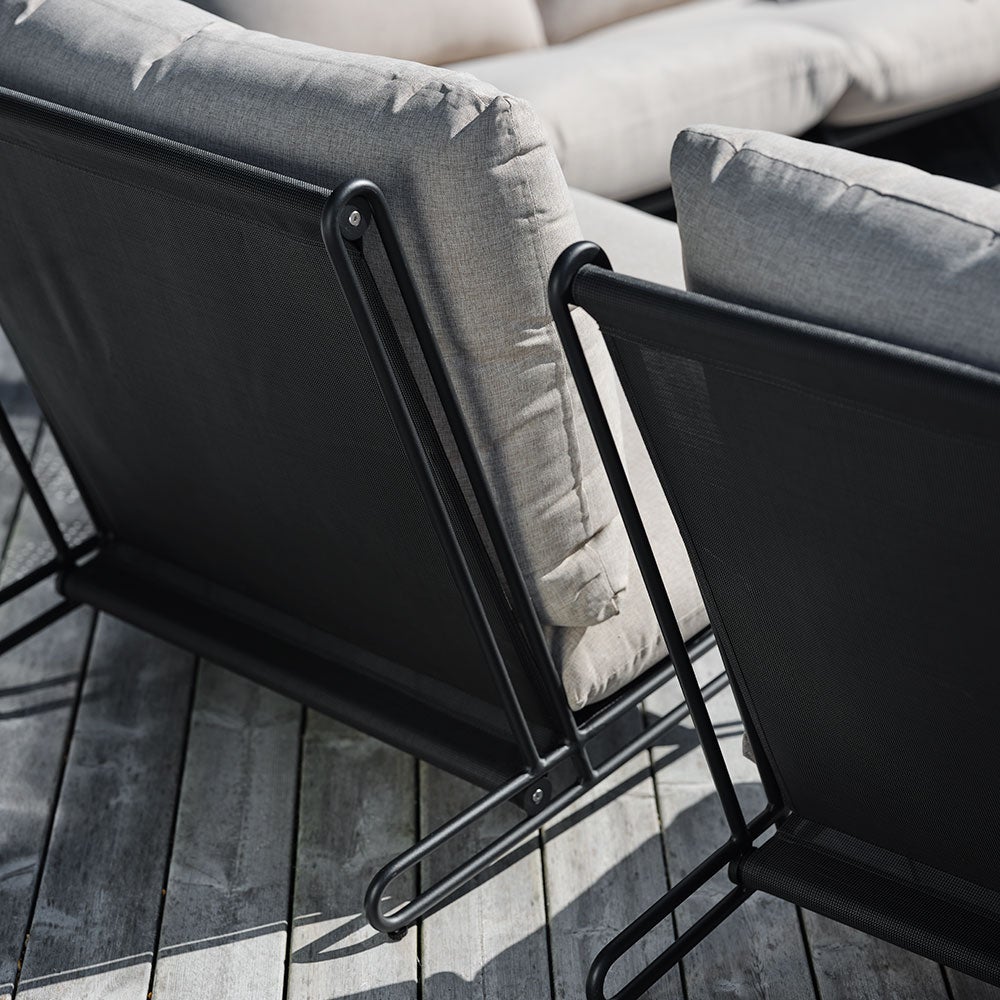 Blixt armchair black/beige