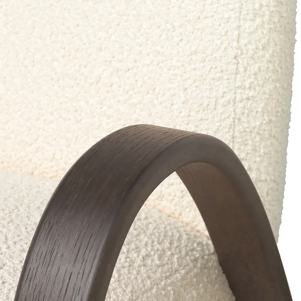 Buur Lounge Chair Nordic Bouclé - Dark St/Off-whit