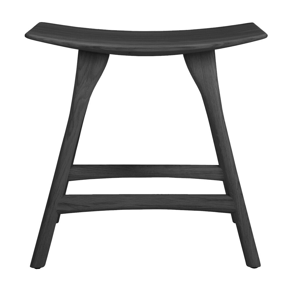 Osso Stool Black lacquered oak