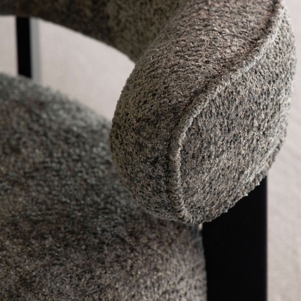 Porto fabric armchair Vega wood