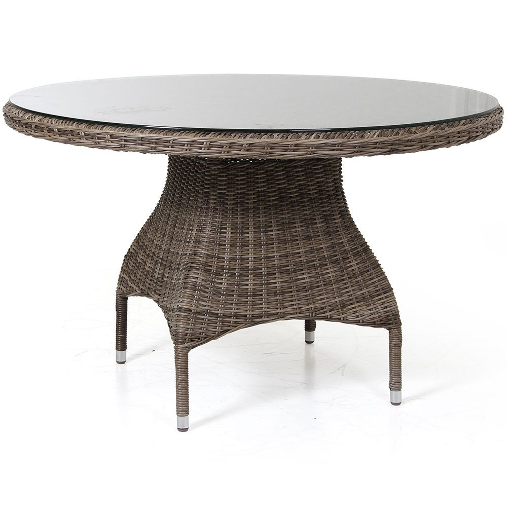 Ninja dining table 120 cm rustic synthetic rattan