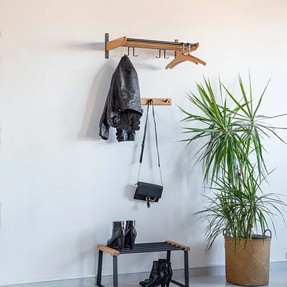 Cora Hat rack 59 cm Lacquered Oak