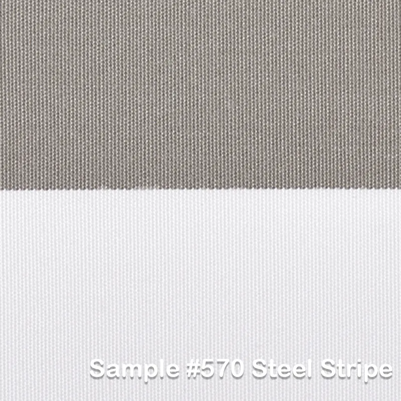 Fortello 400 cm parasol alu Cat.5 570 Steel Stripe