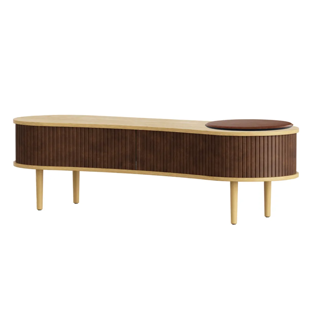 Audacious TV stand Oak/Hazelnut