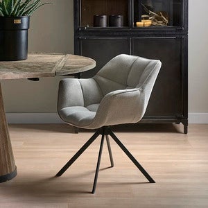 Carnaby armchair mouliné linen fabulous flax