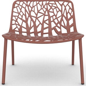 Forest lounge armchair Terracotta