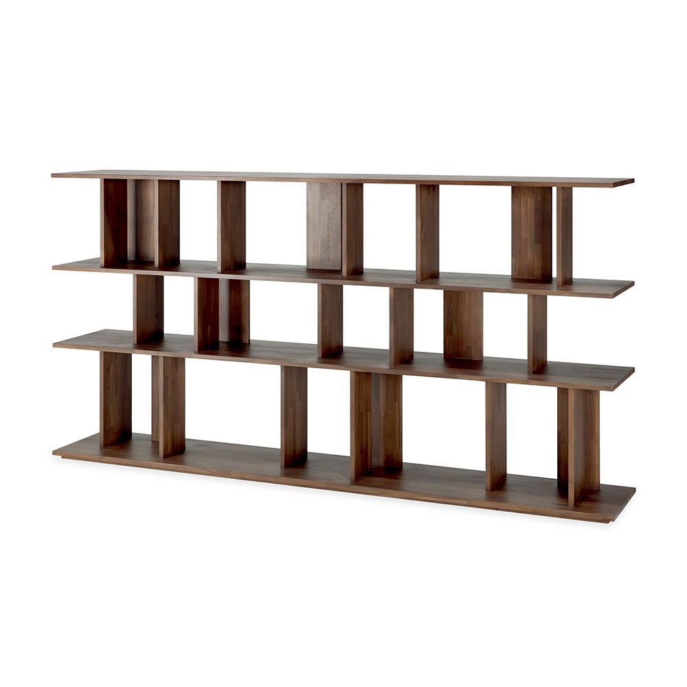 Irregular Shelf Lacquered teak 224 x 37 x 115 cm