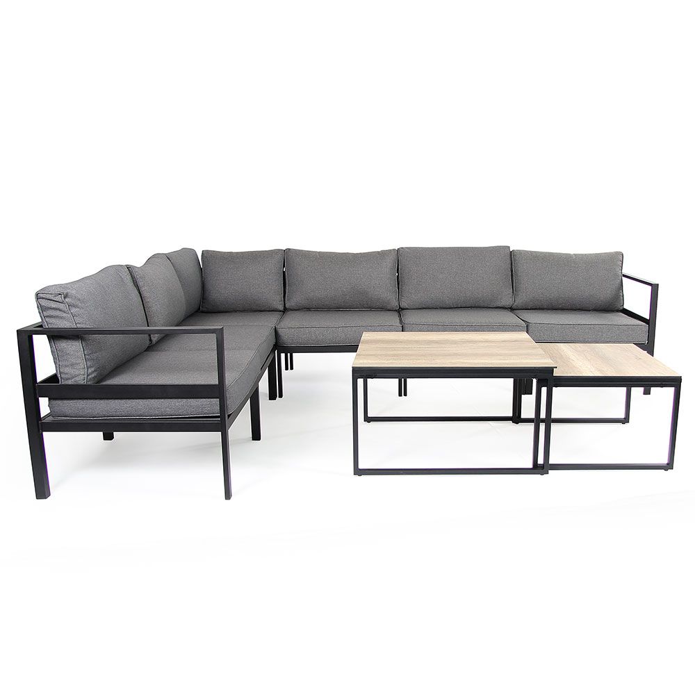 Leone middle section black/grey aluminium