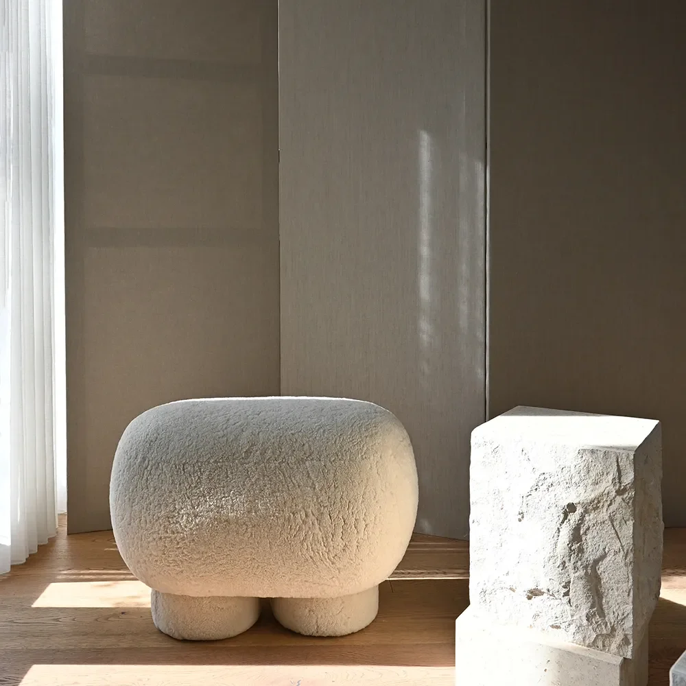 Big Foot Bench, Petit - Sheepskin