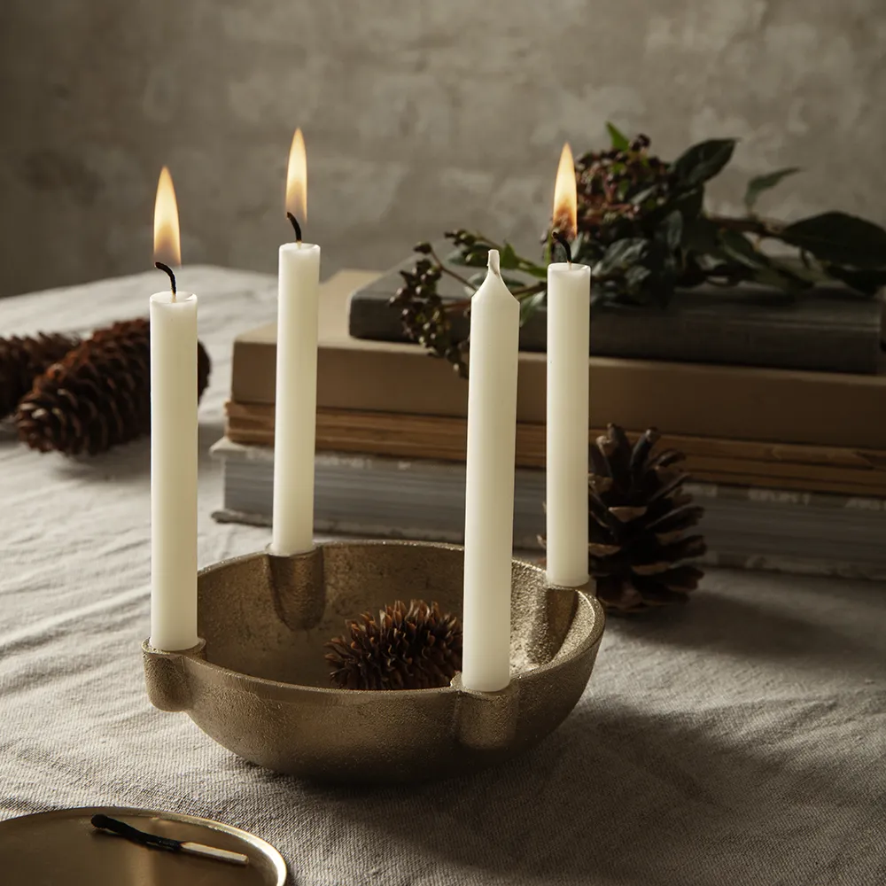 Bowl Candle Holder Ø14 cm Brass