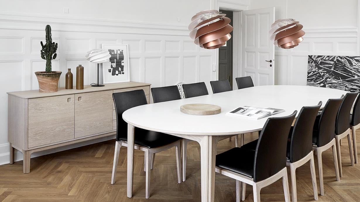 Sm112 dining table Oak Solid White Oil