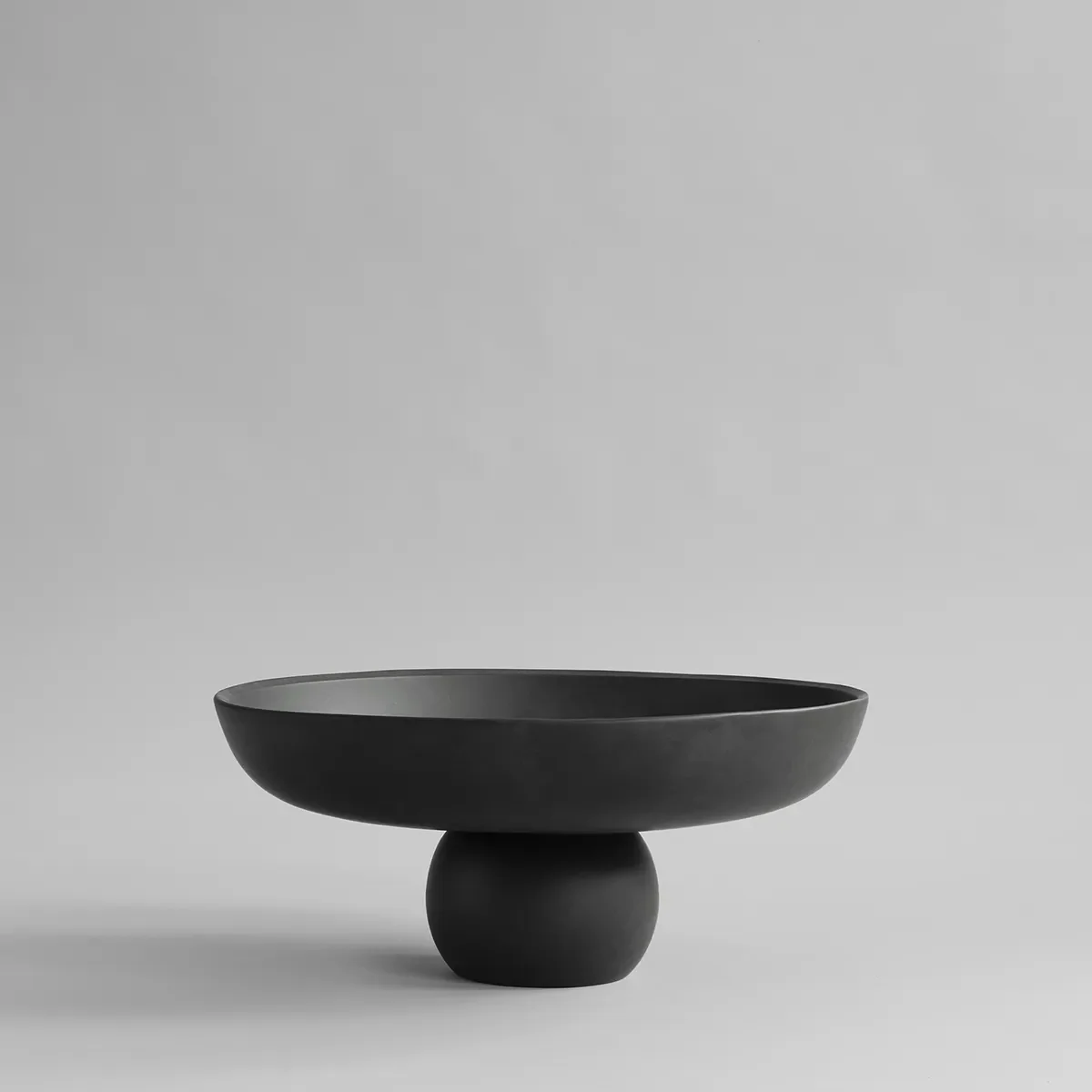 Hand-painted Decorative Bowl Baburu Big Black Ø 43 cm