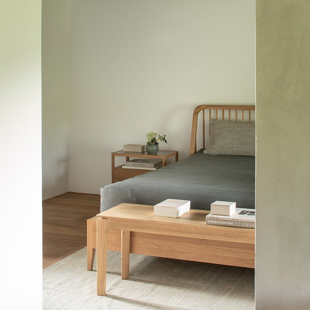 Bok Bench Lacquered Oak 35x166 cm