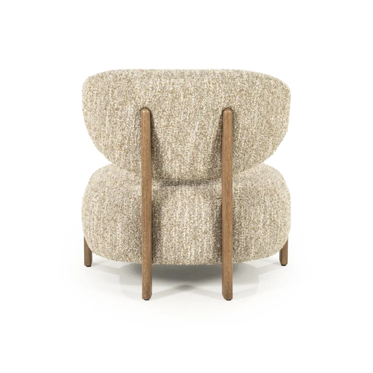 Reza brown Armchair - beige Bay