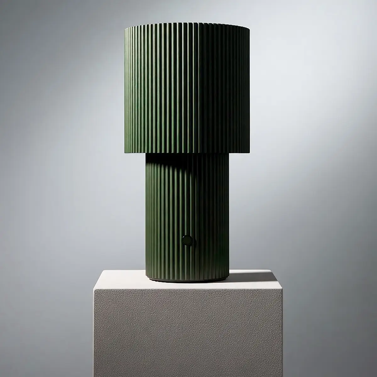 Iluma portable table lamp Ø12.2 x H22.1 cm Metal Olive green
