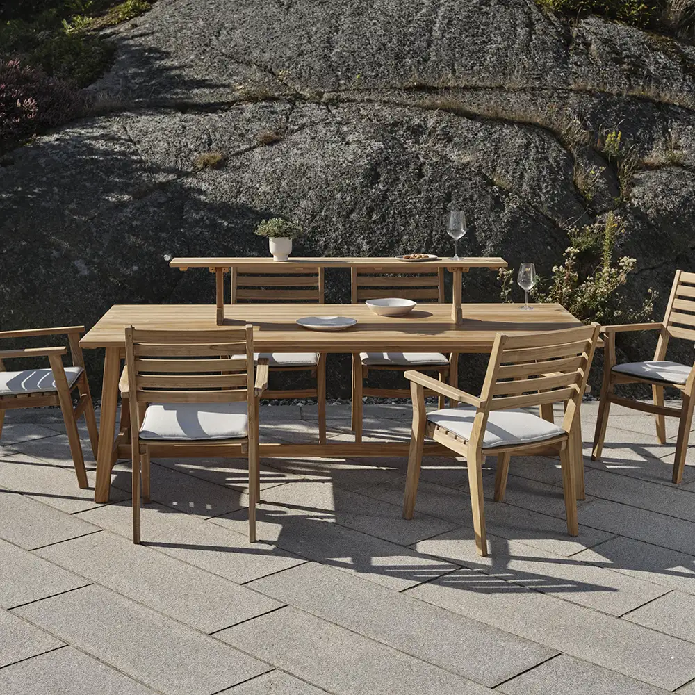 Keros dining table 100x220 cm teak