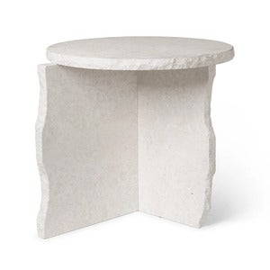 Mineral Sculptural Table - Bianco Curia