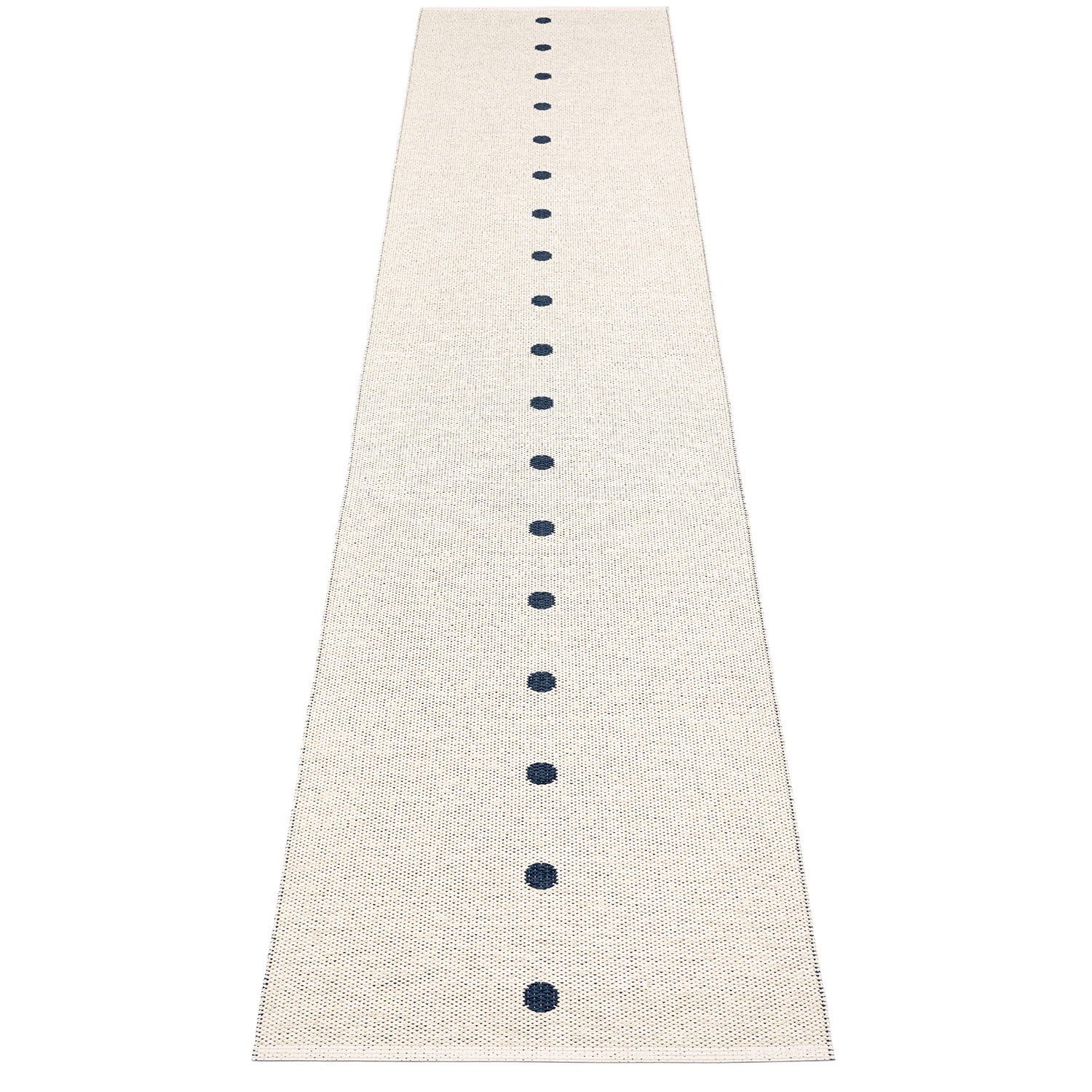 Peg Carpet 70x360 cm dark blue / vanilla
