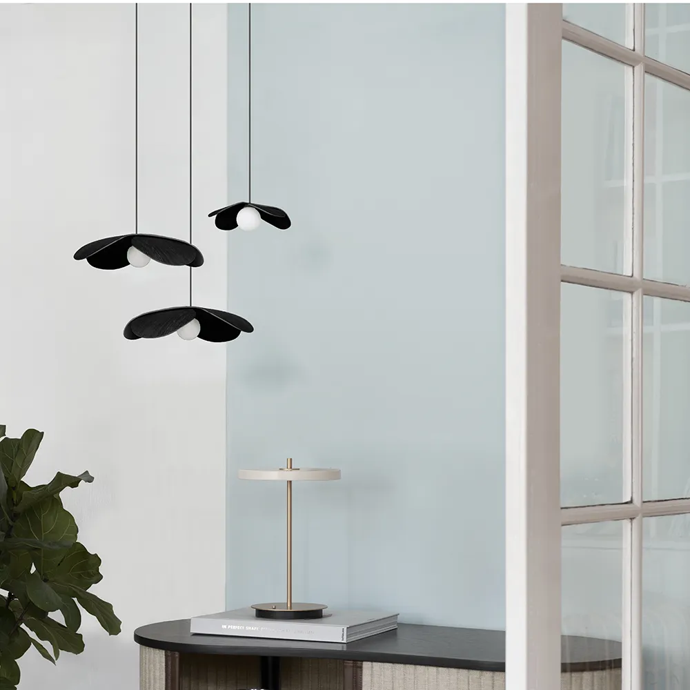 Lampshade Forget Me Not Large in black