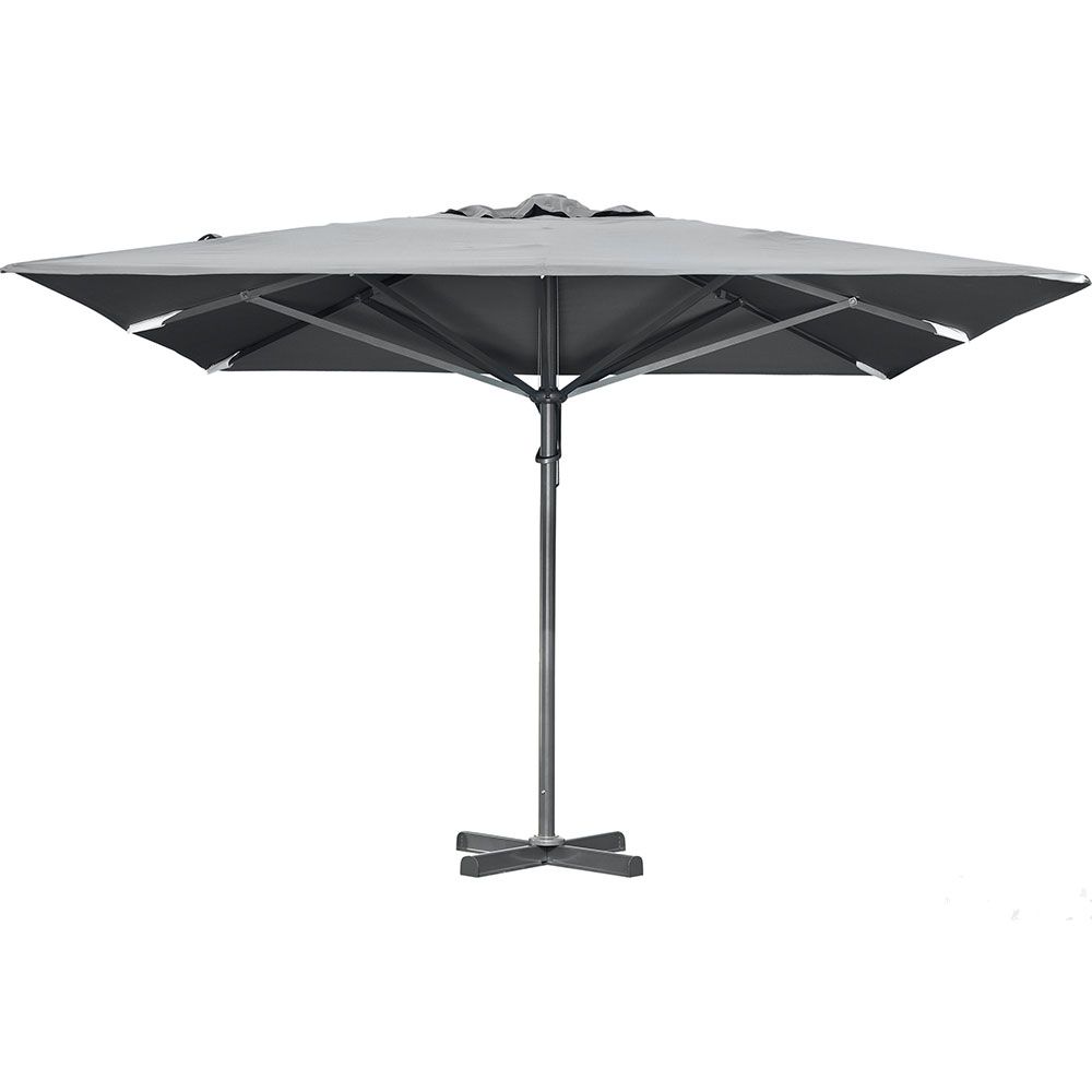Paris aluminium parasol 400x400 cm grey / grey