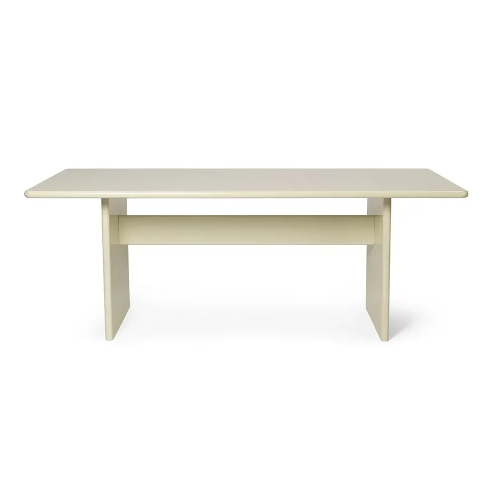 Rink Dining table 200x90 cm - Eggshell