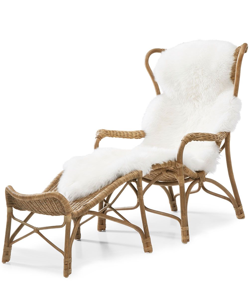 Praktö Footstool Natural rattan