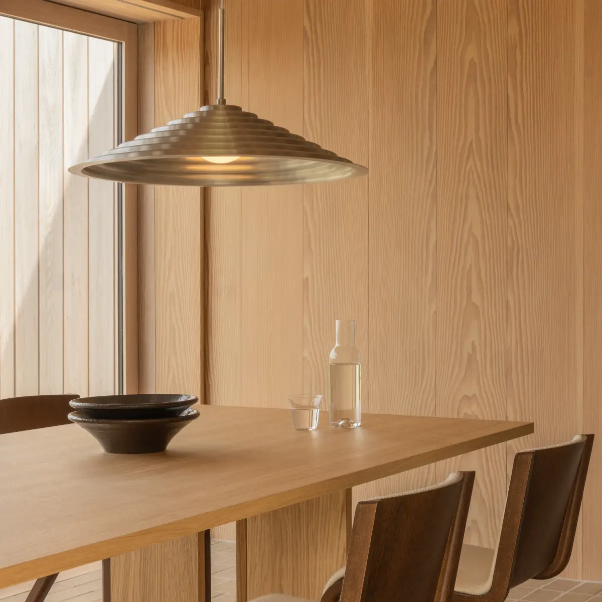 Chancery Ceiling Light Brushed Aluminium Ø75 cm