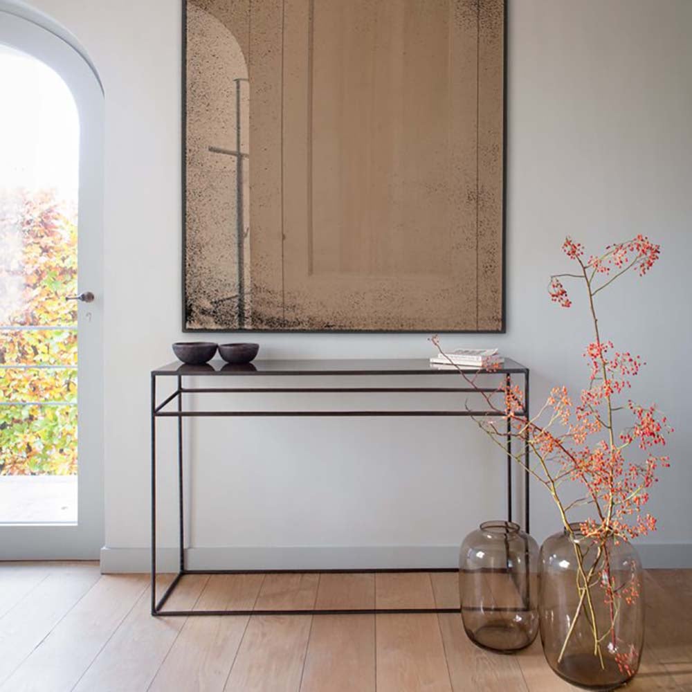 Aged Console table Bronze Copper 