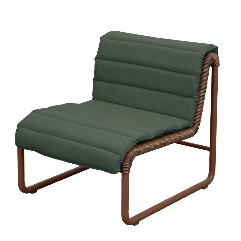 Al Dente lounge chair Weave Desert red