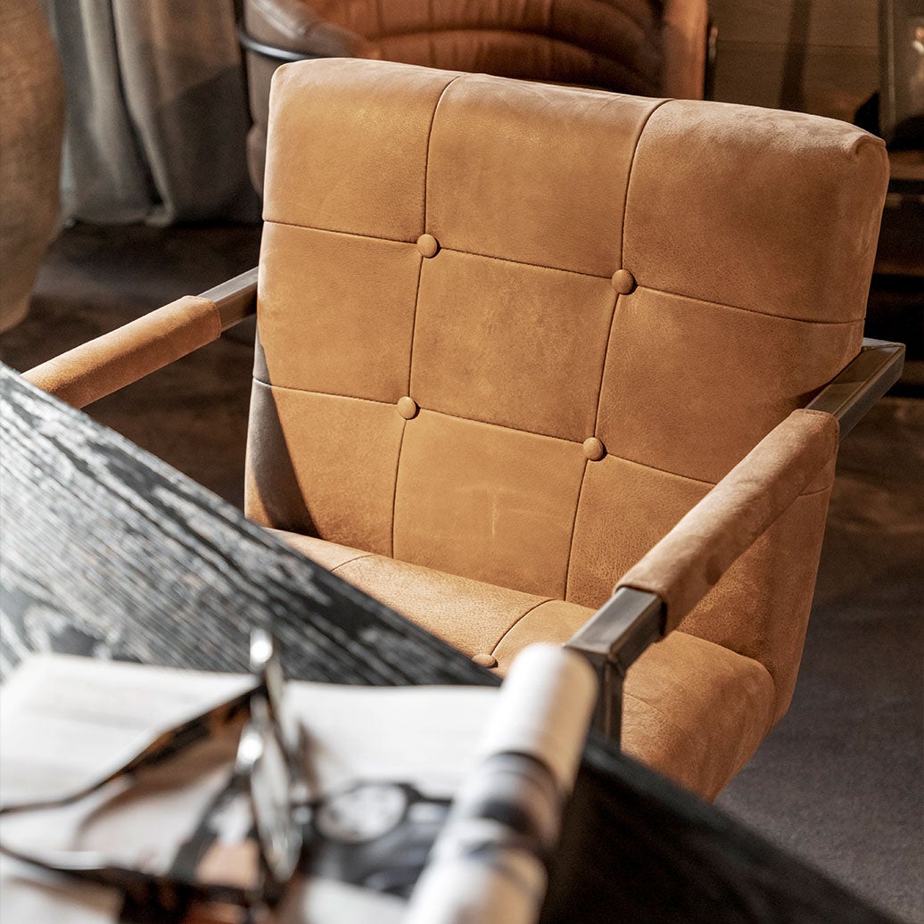 Jed Armchair Nubuck Brown