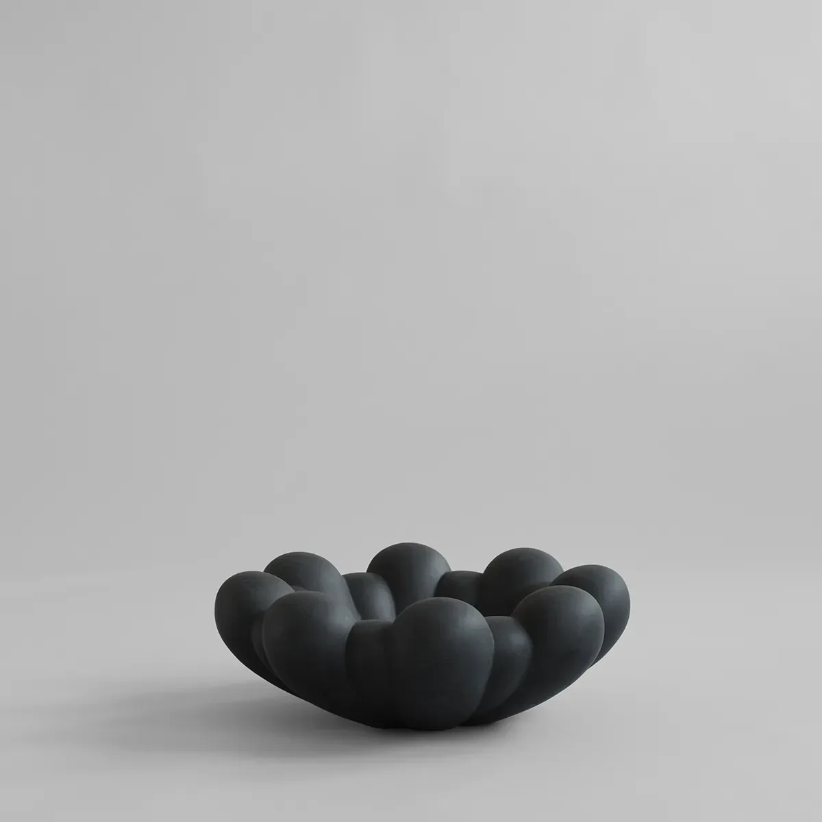 Handmade Decorative Bowl Bloom Black Ø 44 cm