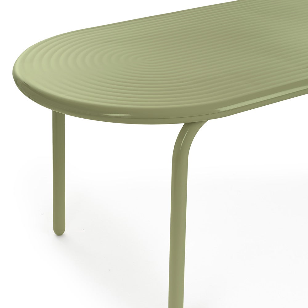 Groove Obround Table Moss 