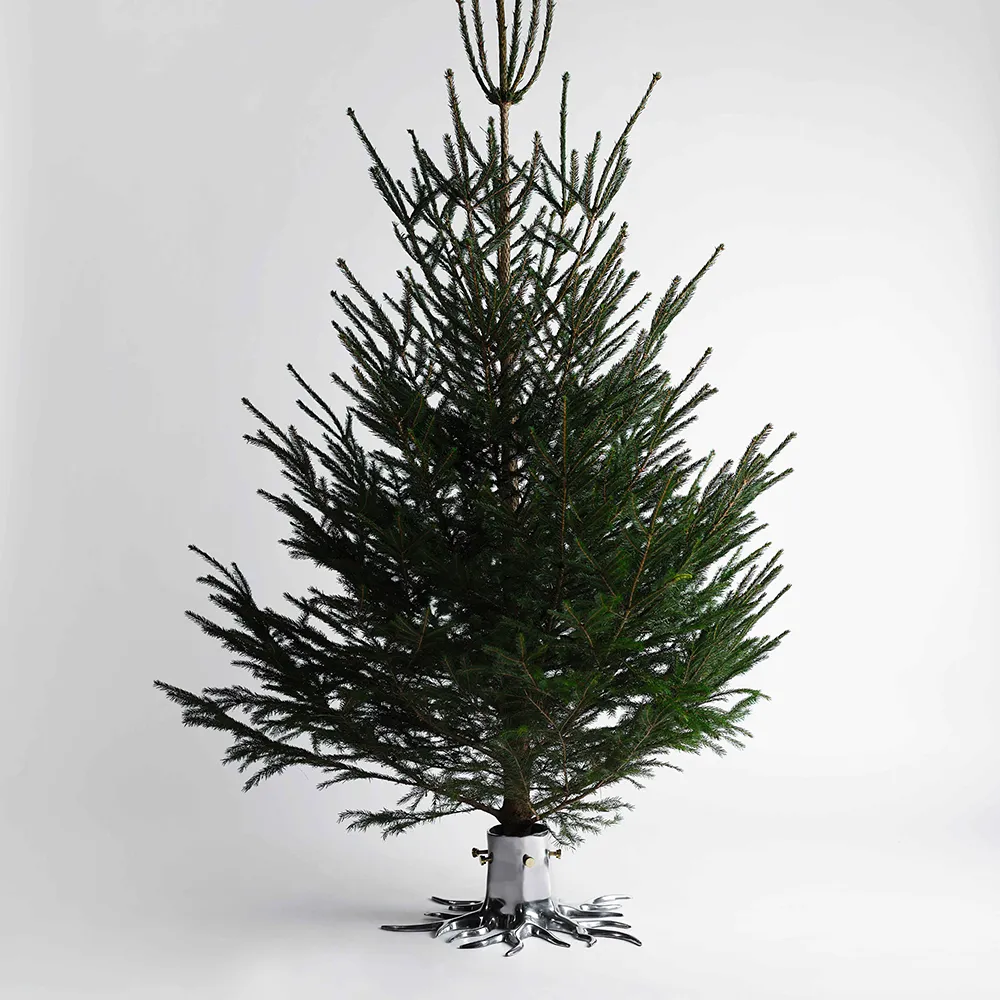 Christmas tree base Silver