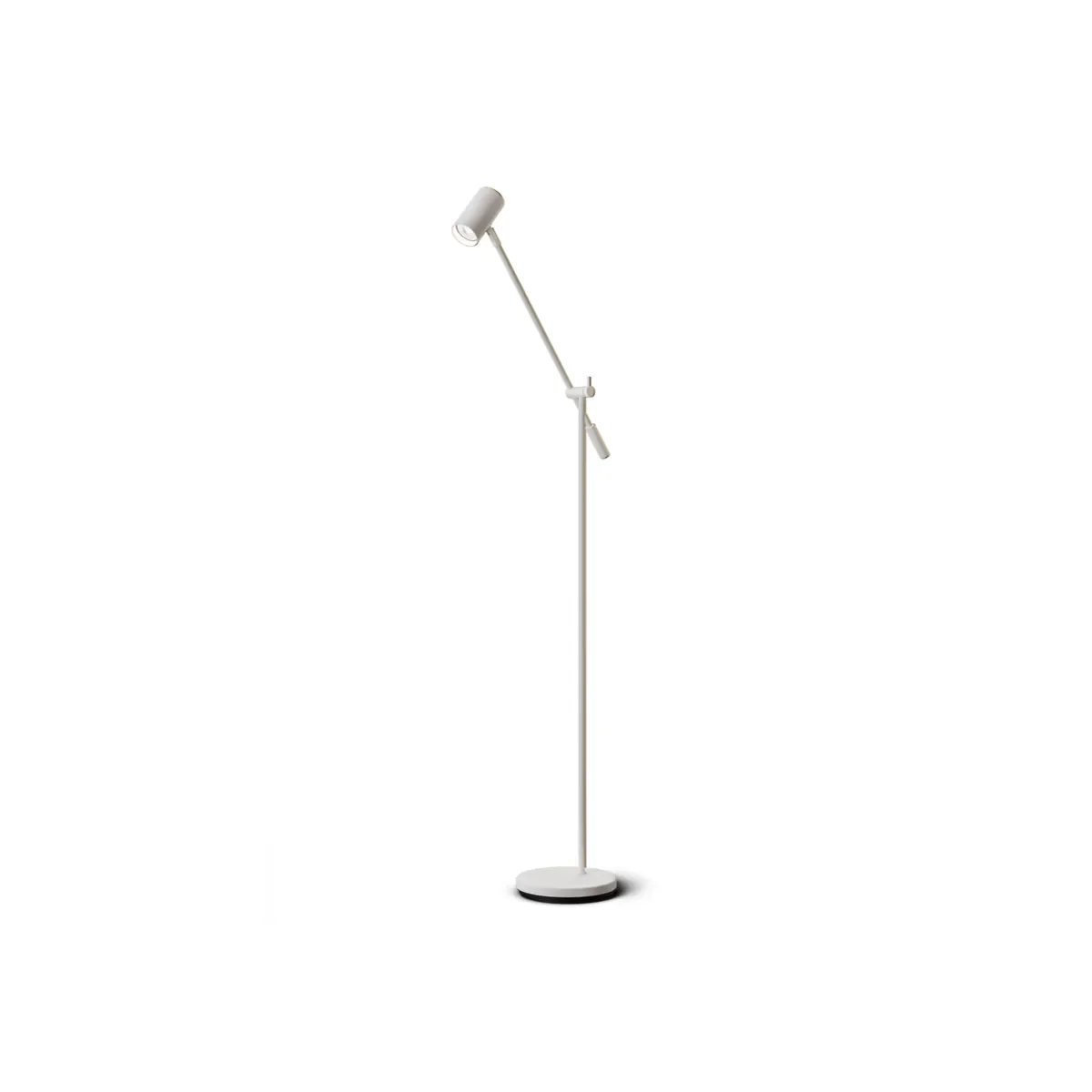 Tyson floor lamp tilting arm Ø19.8xH136.5 cm metal textured white