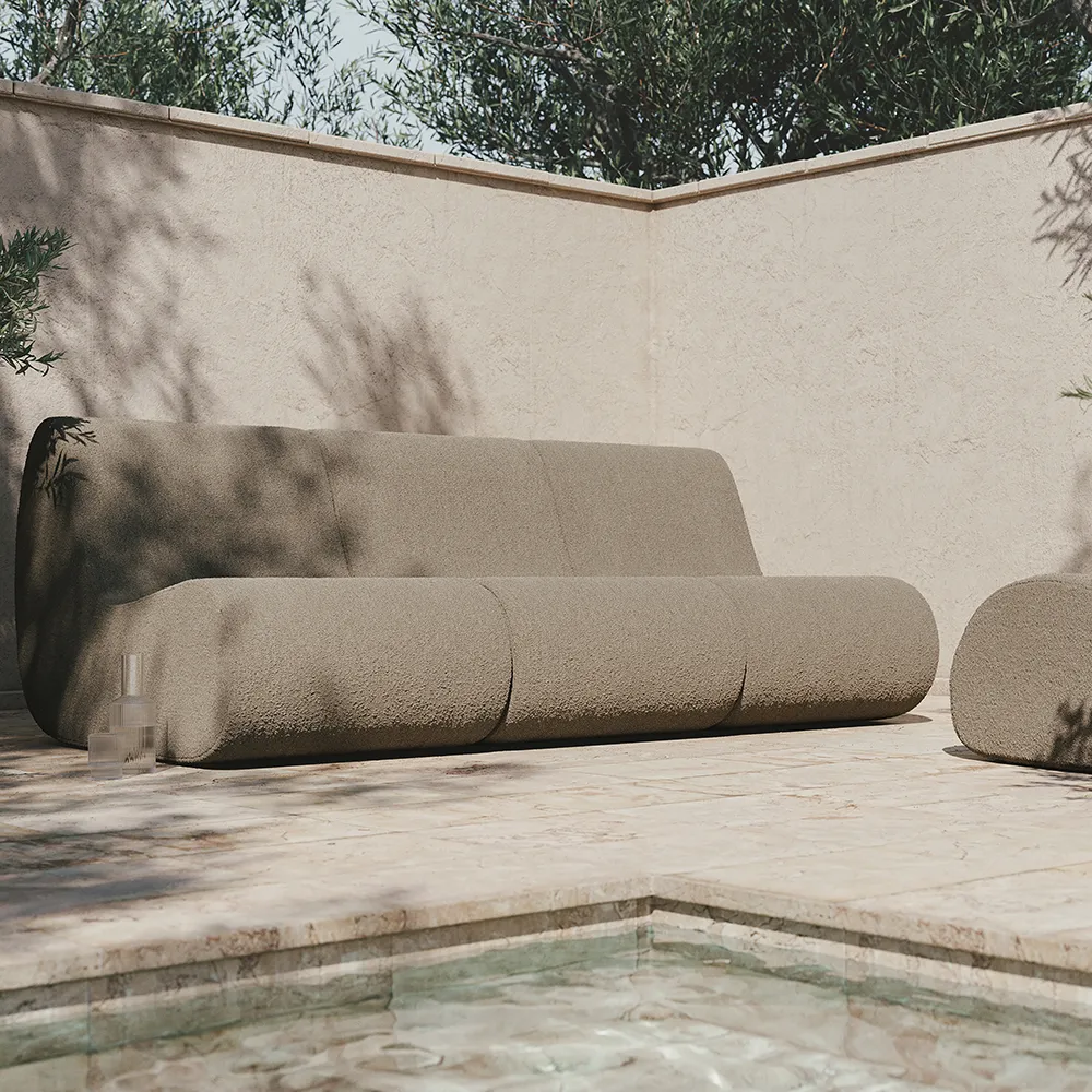 Rouli Center module Bouclé Sand