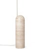 Adjustable Floor Lamp with Travertine Base Arum Cashmere