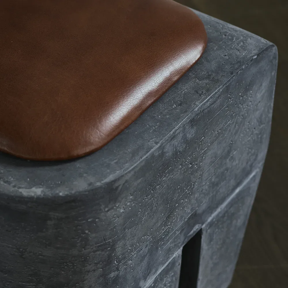 Sculpt Stool Cushion - Leather