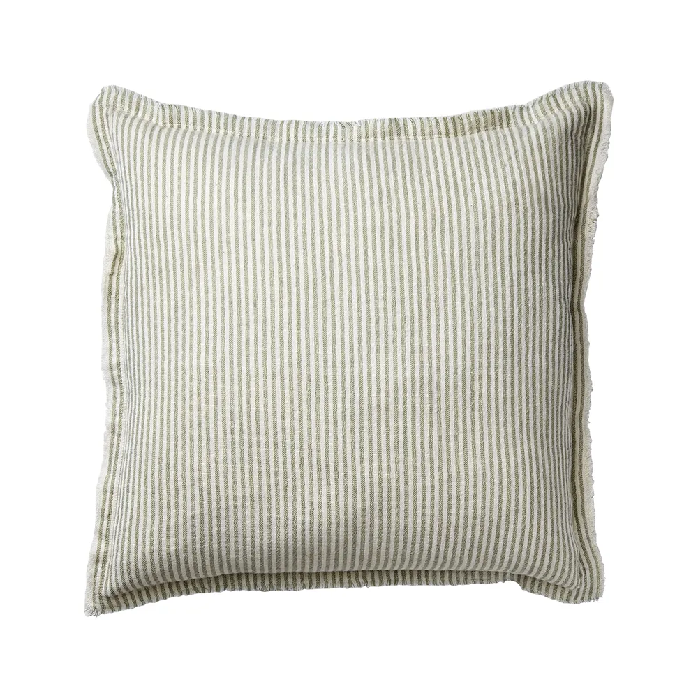 LINE Cushion cover Green/white