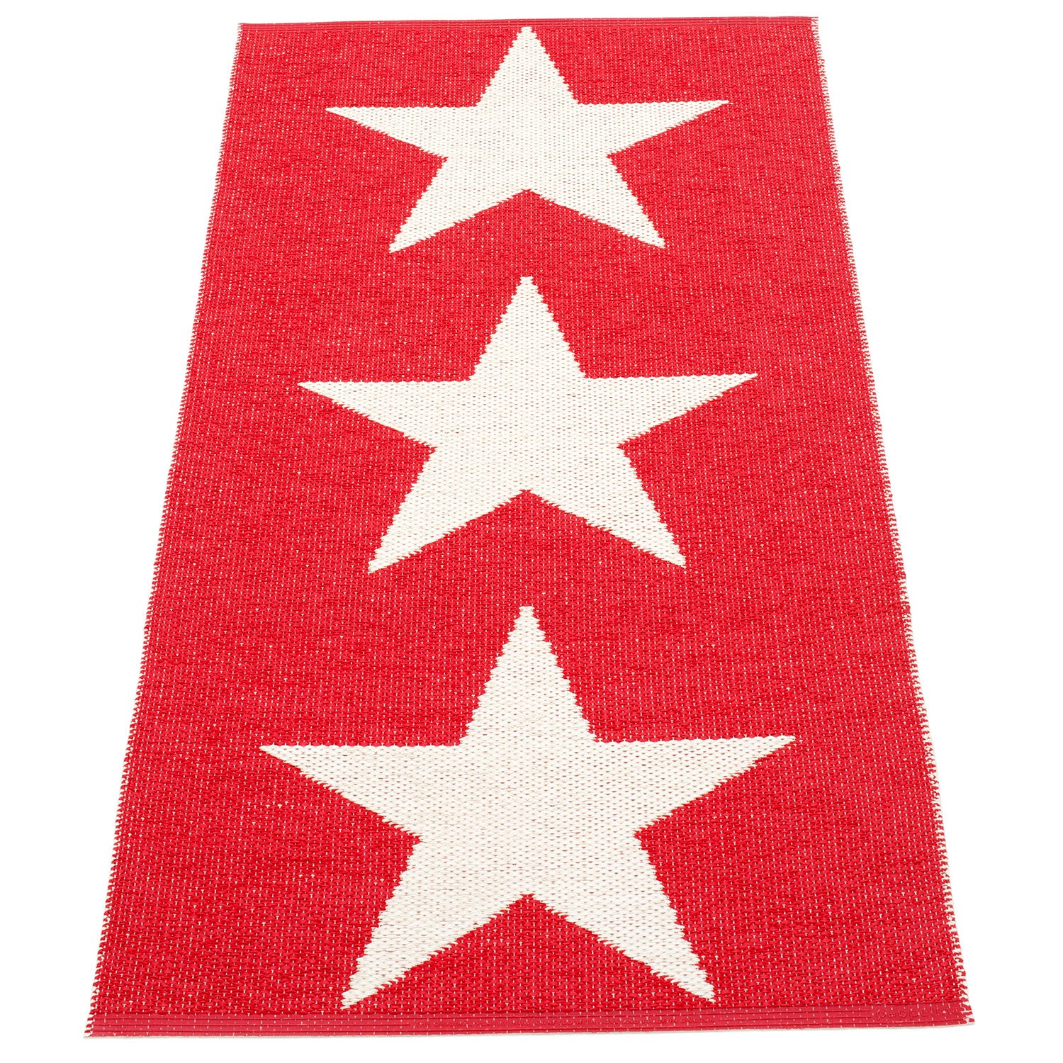 Viggo Carpet 70x150 cm one red / vanilla