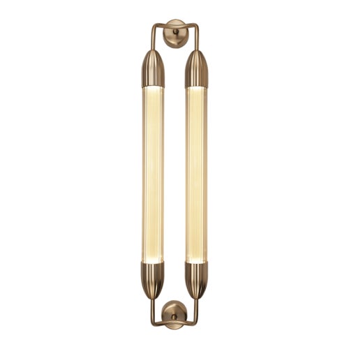 Lemon Squeeze Wall Lamp Double 94cm Brass