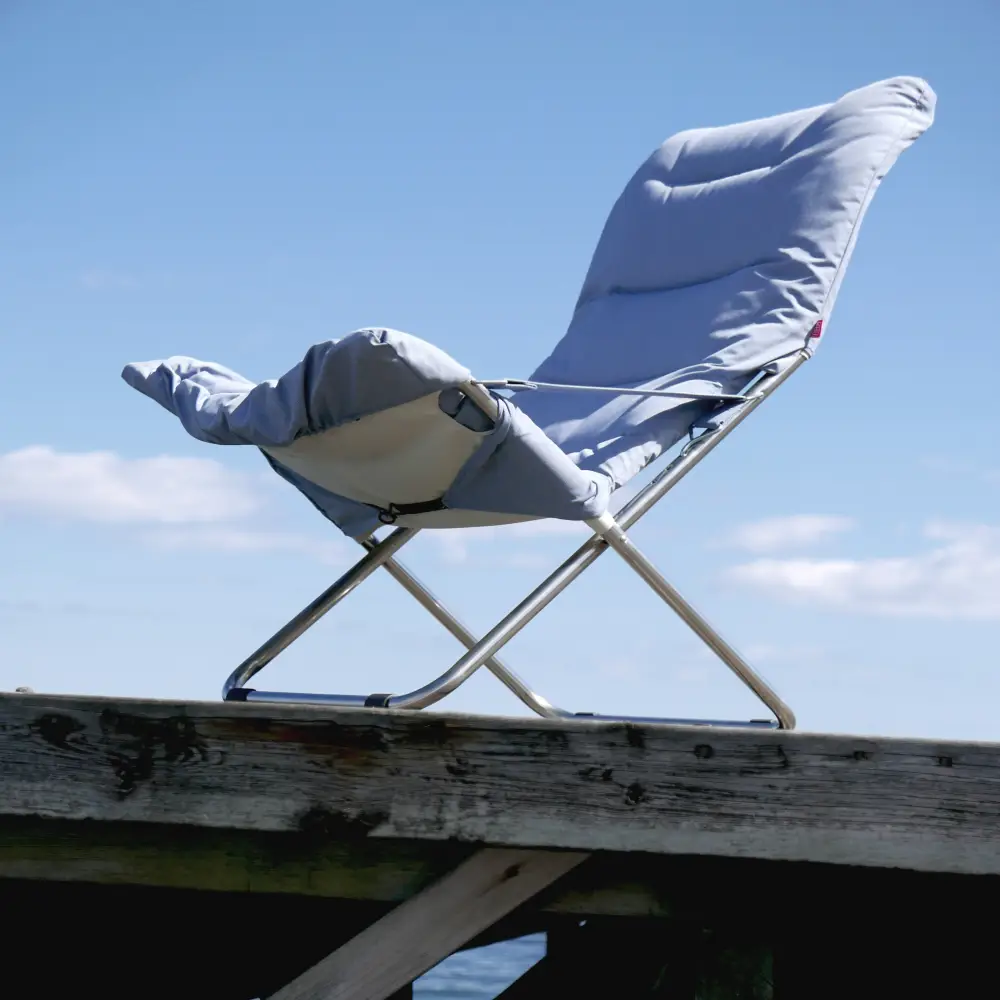 Fiesta soft sun lounger light blue beige supertex