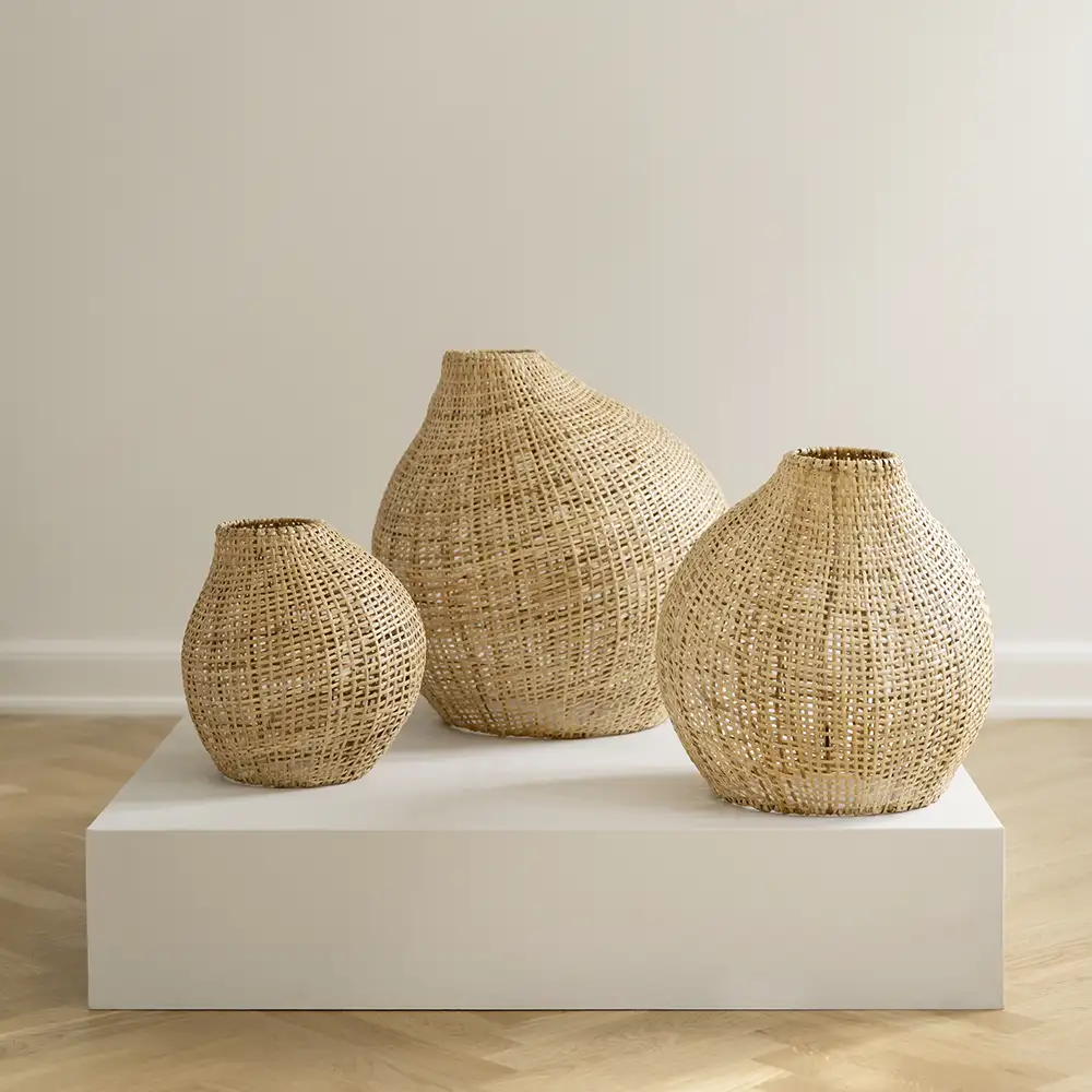 Figura L Floor lamp rattan