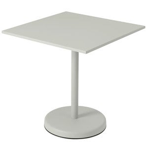Linear Steel Café Table 70x70 cm Grey 