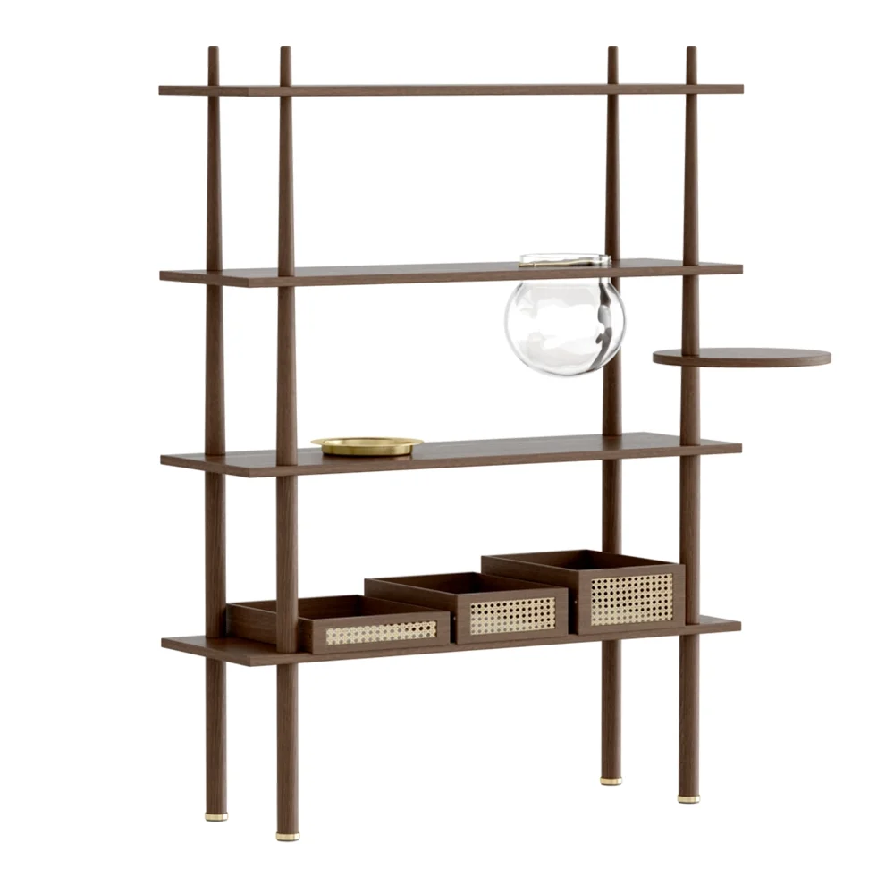  Stories Bookcase Dark Oak