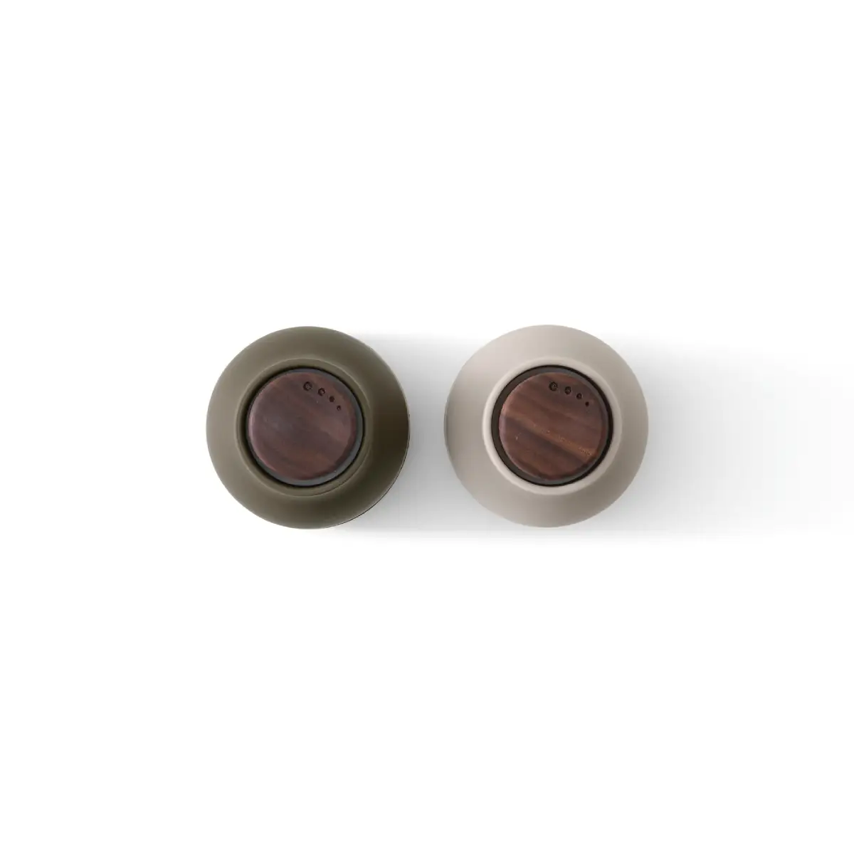 Bottle Grinder 2-pack Small - Hunting Green, Beige / Walnut