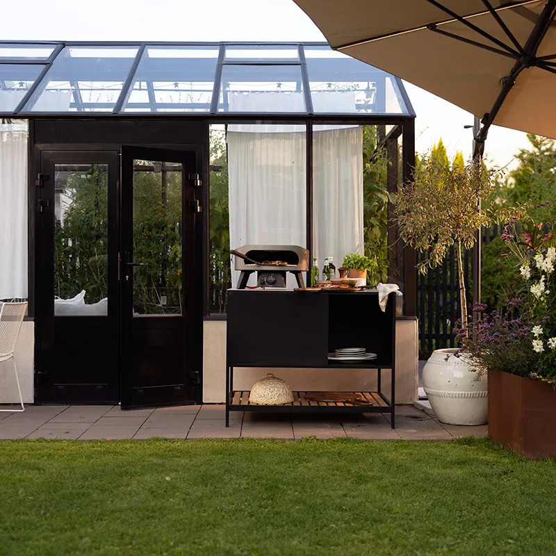 Prep outdoor kitchen black 