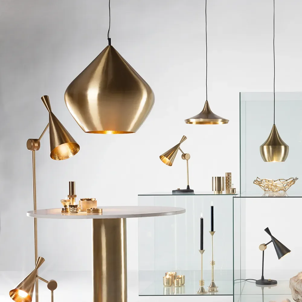 Beat Pendant Stout Brass LED