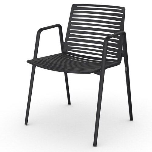 Zebra armchair Black