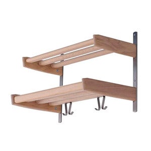 Meja Hat rack 59 cm 2 shelves White oiled Oak